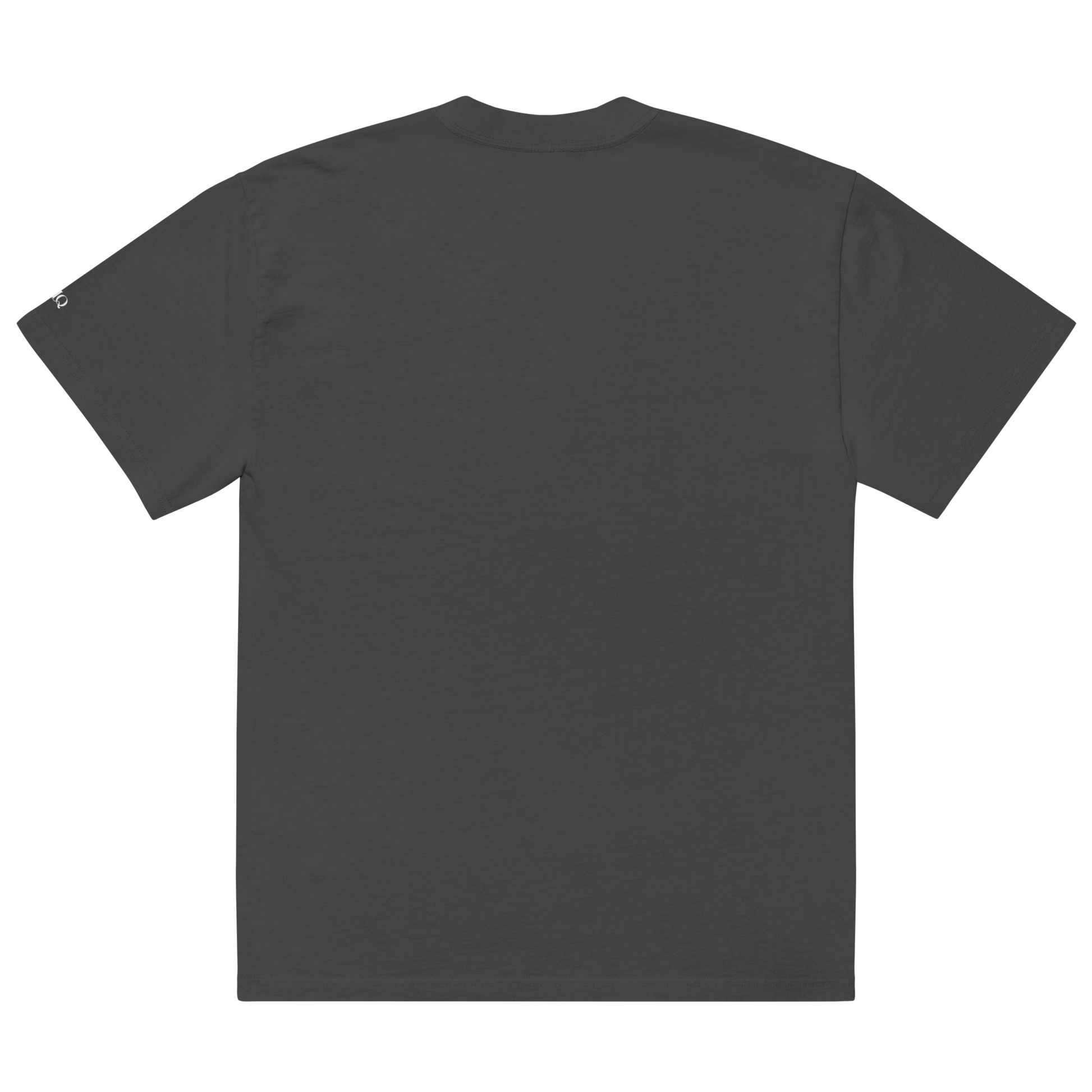 Back view of The Siq Collective Call UHaul graphic t-shirt in solid dark color with short sleeves