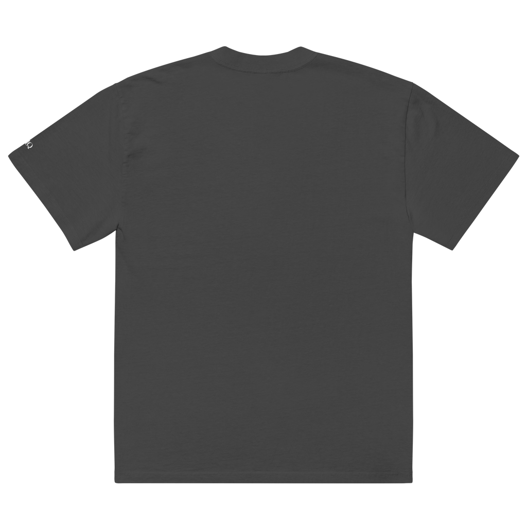 Back view of The Siq Collective Call UHaul graphic t-shirt in solid dark color with short sleeves
