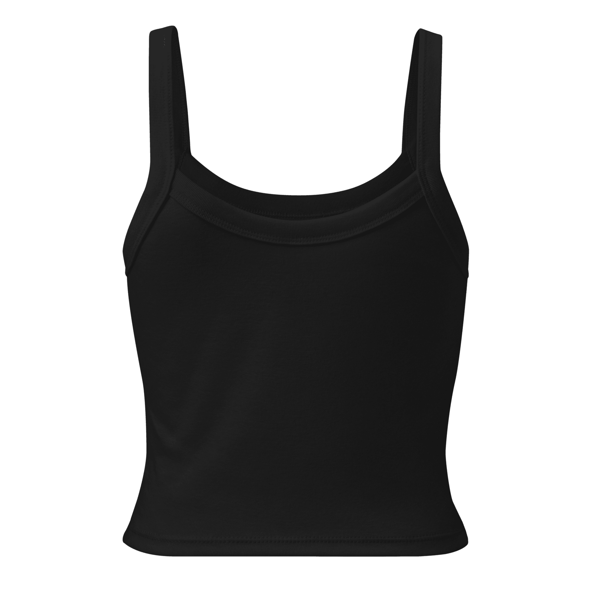 Black tank top from The Siq Collective featuring Good Girl Baby Tank with Red Icing design