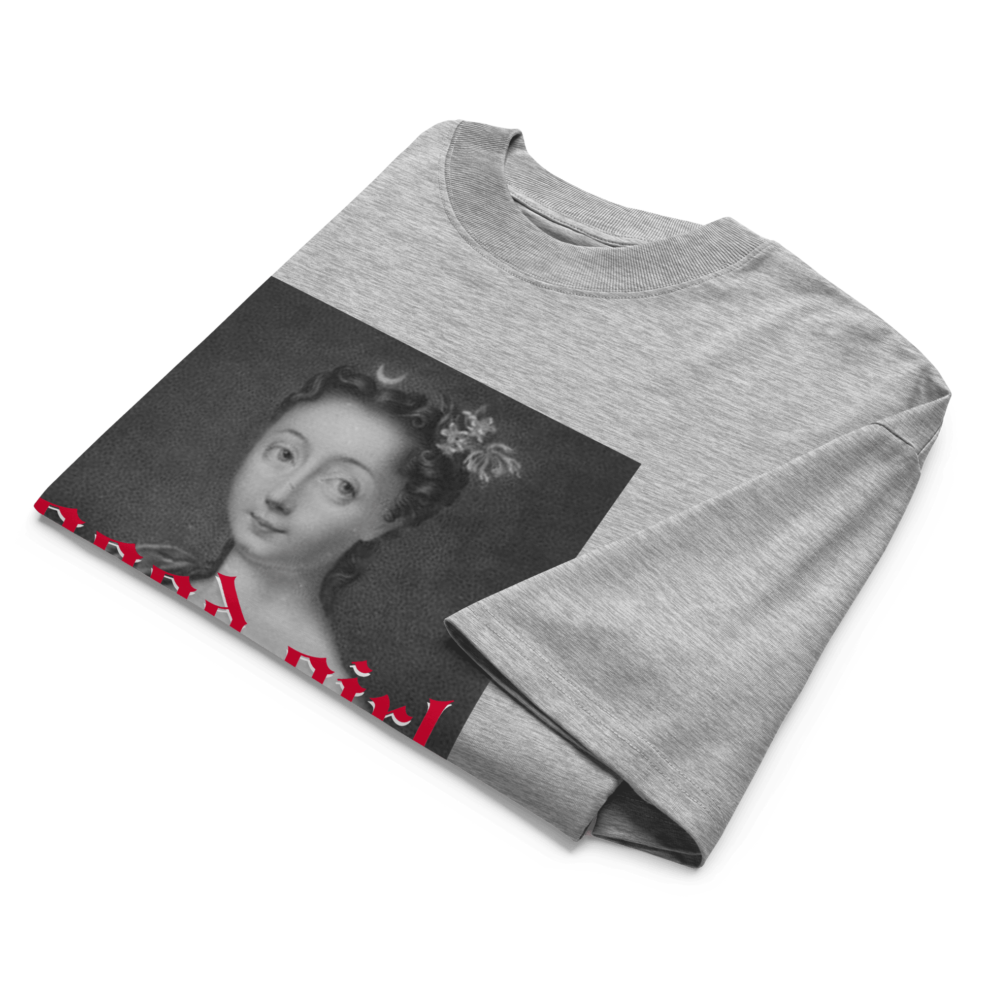Good Girl Organic Oversized Tee in Heather