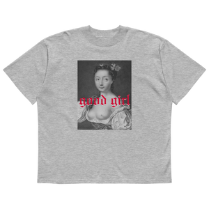 Good Girl Organic Oversized Tee in Heather