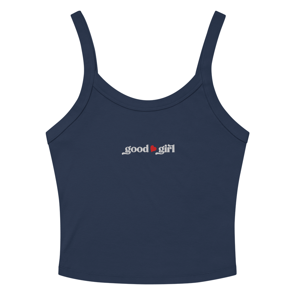 Good Girl Baby Tank in French Navy